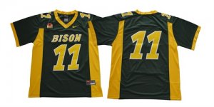 North Dakota State Bison #11 Green College Football Jersey