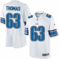 Mens Nike Detroit Lions #63 Brandon Thomas Limited White NFL Jersey