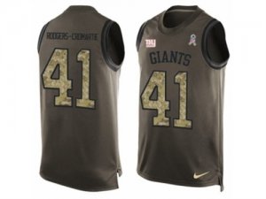 Mens Nike New York Giants #41 Dominique Rodgers-Cromartie Limited Green Salute to Service Tank Top NFL Jersey