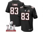 Mens Nike Atlanta Falcons #83 Jacob Tamme Elite Black Alternate Super Bowl LI 51 NFL Jersey