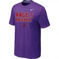 Nike MLB Los Angeles Angels 2014 Home Practice T-Shirt - Purple