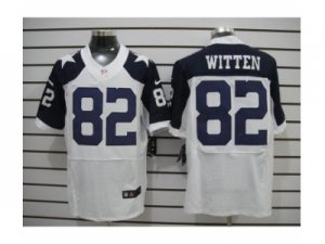 Nike NFL Dallas Cowboys #82 Jason Witten Thankgivings white jerseys[Elite]