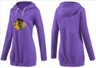 NHL Women Chicago Blackhawks Logo Pullover Hoodie 10