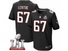 Mens Nike Atlanta Falcons #67 Andy Levitre Elite Black Alternate Super Bowl LI 51 NFL Jersey