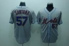 mlb new york mets #57 santana grey[cool base]