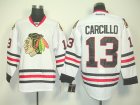 nhl chicago blackhawks #13 carcillo white