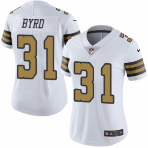 Women\'s Nike New Orleans Saints #31 Jairus Byrd Limited White Rush NFL Jersey