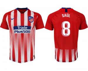 2018-19 Atletico Madrid 8 SAUL Home Thailand Soccer Jersey