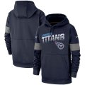 Tennessee Titans Nike Sideline Team Logo Performance Pullover Hoodie Navy