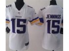 Nike Women Minnesota Vikings #15 Greg Jennings White Jerseys