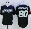 Men Toronto Blue Jays #20 Josh Donaldson Black New Cool Base Stitched MLB Jersey