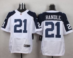 Nike Dallas Cowboys #21 Joseph Randle White Thanksgiving Jerseys(Elite)