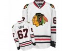 Mens Reebok Chicago Blackhawks #67 Tanner Kero Authentic White Away NHL Jersey