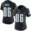 Women's Nike Philadelphia Eagles #86 Zach Ertz Limited Black Rush NFL Jersey