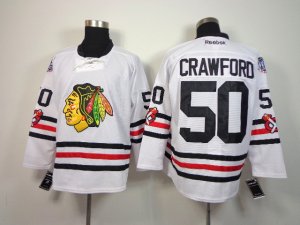 nhl jerseys chicago blackhawks #50 crawford white[2015 winter classic)