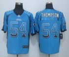 Nike Carolina Panthers #54 Shaq Thompson Blue jerseys(Drift Fashion Elite)