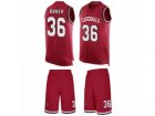 Mens Nike Arizona Cardinals #36 Budda Baker Limited Red Tank Top Suit NFL Jersey