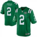 Nike New York Jets #2 Nick Folk Green Men Rush jerseys(Elite)