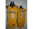 nba los angeles lakers #3 ariza regular yellow