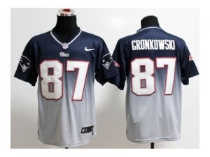 Nike jerseys new england patriots #87 gronkowski blue-white[Elite II drift fashion]