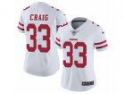Women Nike San Francisco 49ers #33 Roger Craig Vapor Untouchable Limited White NFL Jersey