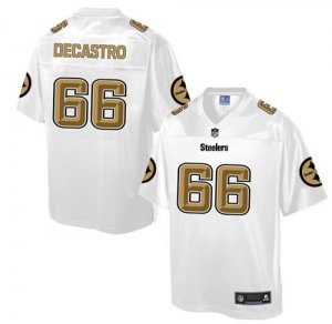 Nike Pittsburgh Steelers #66 David DeCastro White Men NFL Pro Line Fashion Game Jersey