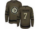 Adidas Winnipeg Jets #7 Keith Tkachuk Green Salute to Service Stitched NHL Jersey