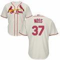 Mens Majestic St. Louis Cardinals #37 Brandon Moss Replica Cream Alternate Cool Base MLB Jersey