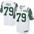 Mens Nike New York Jets #79 Brent Qvale Game White NFL Jersey