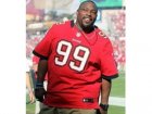NEW Tampa Bay Buccaneers #99 Warren Sapp Red Jersey[with Hall Of Fame 50Th Patch]