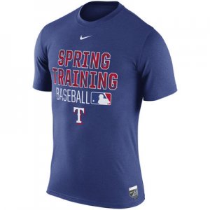 MLB Men\'s Texas Rangers Nike 2016 Authentic Collection Legend Issue Spring Training Performance T-Shirt - Blue