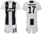 2018-19 Juventus FC 17 MANDZURIC Home Soccer Jersey