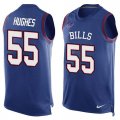 Nike Buffalo Bills #55 Jerry Hughes Royal Blue Team Color Men Stitched NFL Limited Tank Top Jersey