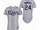 MLB Tampa Bay Rays #24 Manny Ramirez Jersey gray