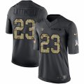 Mens Nike New Orleans Saints #23 Marshon Lattimore Limited Black 2016 Salute to Service NFL Jersey