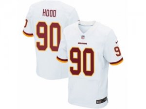 Mens Nike Washington Redskins #90 Ziggy Hood Elite White NFL Jersey