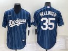 Dodgers #35 Cody Bellinger Blue Nike Throwback Cool Base Jersey