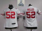 2013 Super Bowl XLVII Women NEW san francisco 49ers #52 willis white(women new)