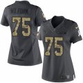 Women's Nike Houston Texans #75 Vince Wilfork Limited Black 2016 Salute to Service NFL Jersey