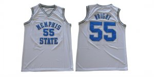 Memphis Tigers #55 Lorenzen Wright White College Basketball Jersey