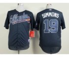 mlb jerseys atlanta braves #19 simmons blue