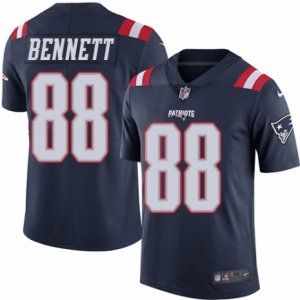 Mens Nike New England Patriots #88 Martellus Bennett Limited Navy Blue Rush NFL Jersey