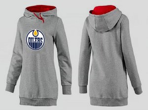 NHL Women Edmonton Oilers Logo Pullover Hoodie 4