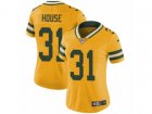 Women Nike Green Bay Packers #31 Davon House Limited Gold Rush NFL Jersey