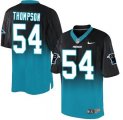 Nike Carolina Panthers #54 Shaq Thompson BlackBlue Men Stitched NFL Elite Fadeaway Fashion Jersey