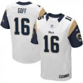 Nike St. Louis Rams #16 Jared Goff White Men's Stitched NFL Elite Jersey
