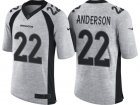 Nike Denver Broncos #22 C.J. Anderson 2016 Gridiron Gray II Mens NFL Limited Jersey