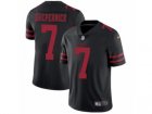 Mens Nike San Francisco 49ers #7 Colin Kaepernick Vapor Untouchable Limited Black NFL Jersey