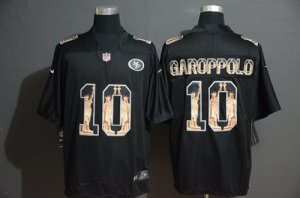 Nike 49ers #10 Jimmy Garoppolo Black Statue Of Liberty Limited Jersey