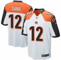 Men's Nike Cincinnati Bengals #12 Mohamed Sanu Game White NFL Jersey